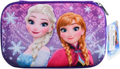 Licensed kids' hard pencil case with protective shell and zip closure featuring popular Frozen design