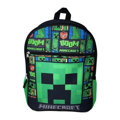 Minecraft 16" Creeper Backpack – TNT Green Explosion Style! - High - Speed Mom