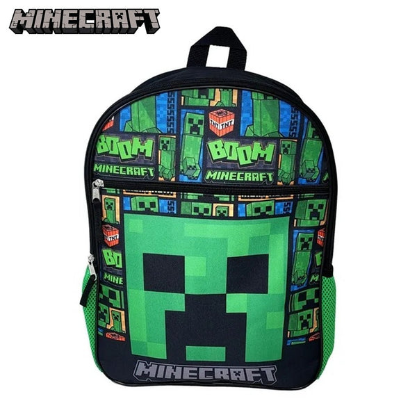 Minecraft 16" Creeper Backpack – TNT Green Explosion Style! - High - Speed Mom