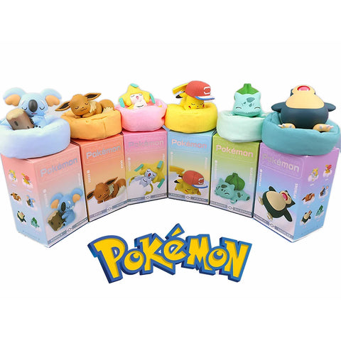 Licensed Sleeping Pokemon Figurine With Sleeping Bag