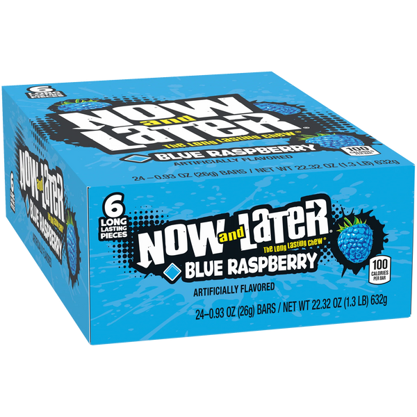 NoW and LaTeR: Long Lasting Chewing Candy (24 pack of 6)