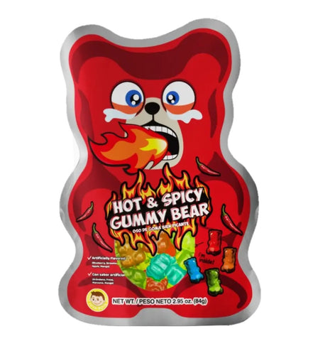 Pocas Soft Hot & Spicy Gummy Bear (2.95oz)/Pack