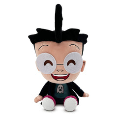 YOUTOOZ Invader Zim Dib Plush featuring embroidered facial details, spiky black hair, and blue trench coat in a soft collectible design.


