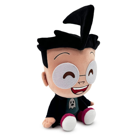 YOUTOOZ Invader Zim Dib Plush featuring embroidered facial details, spiky black hair, and blue trench coat in a soft collectible design.

