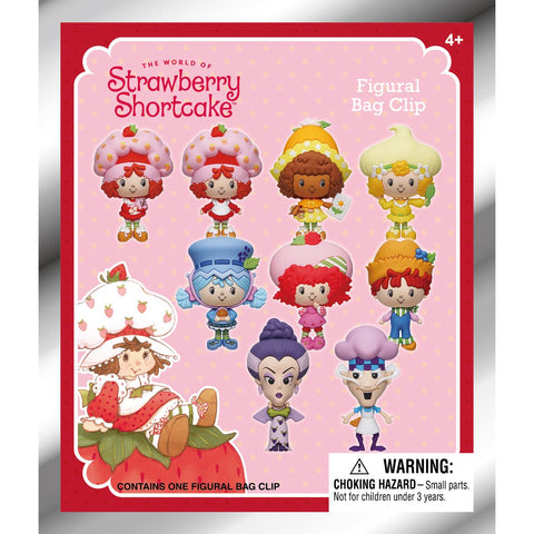 The World of Strawberry Shortcake 3D Foam Bag Clip collectible blind bag featuring surprise character accessory.