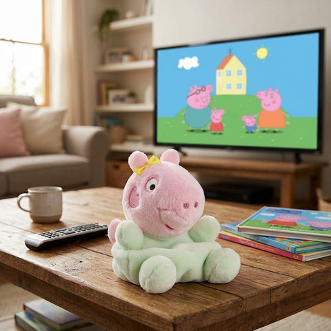 Auora | Palm Pals Peppa Pig Baby Evie Plush -Pocket-Sized Stuffed Animal
