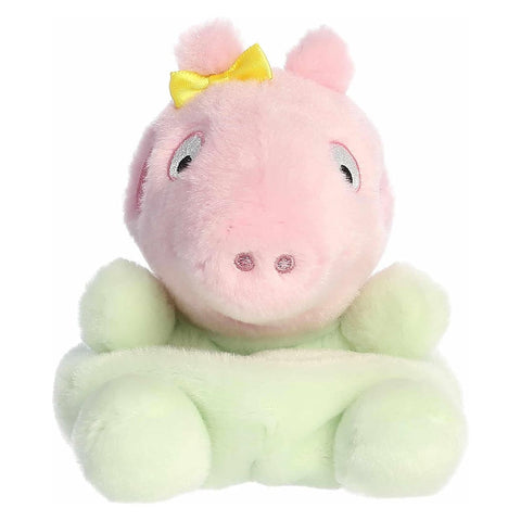 Auora | Palm Pals Peppa Pig Baby Evie Plush -Pocket-Sized Stuffed Animal - High-Speed Mom