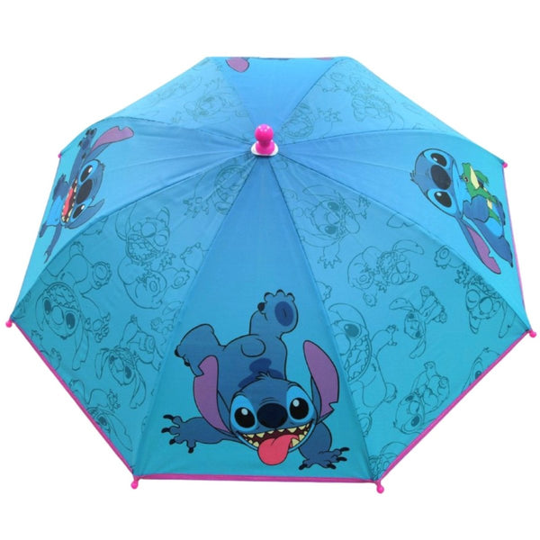 Berkshire Disney Kid's Stitch Umbrella with Clamshell Handle (20" W; 3 - 5 y.o.) - High - Speed Mom