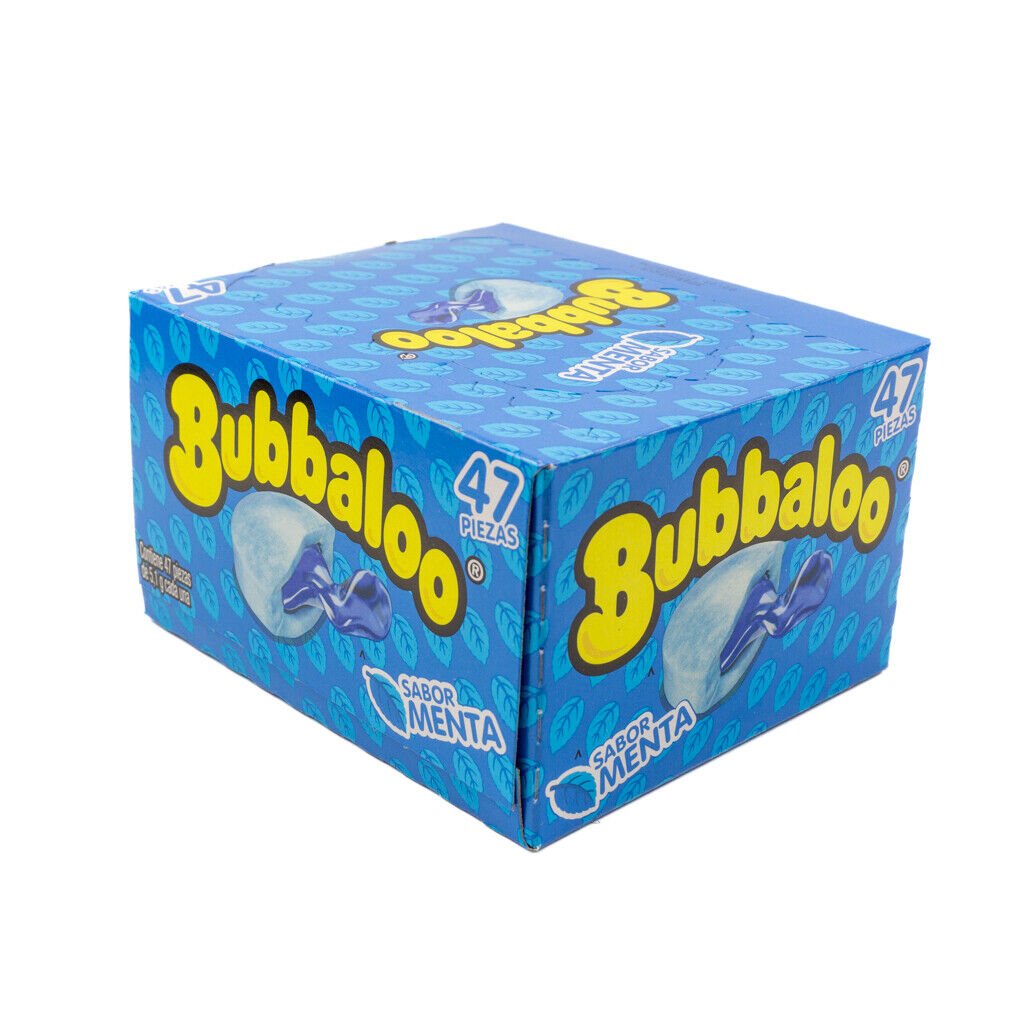 Bubbaloo Flavor Burst Chewing Gum Box – 47 Liquid-Filled Pieces – High ...