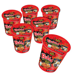 Buldak 2X Spicy Hot Chicken Stir - Fried Cup Noodles (6pk) - High - Speed Mom