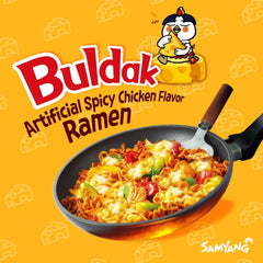 Buldak Cheese Spicy Chicken Stir - Fried Cup Noodles (6pk) - High - Speed Mom