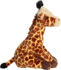 Cuddle - Ready Comfort: Aurora 12" Sitting Giraffe Plush for Sweet Moments with Your Little One - High - Speed Mom