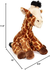 Cuddle - Ready Comfort: Aurora 12" Sitting Giraffe Plush for Sweet Moments with Your Little One - High - Speed Mom