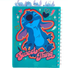 Disney Stitch stationery set with notebook, pen, and sticky notes for kids