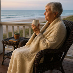 Elegant Spring - Summer Collection Morning Basket - weave Hearts Multi 2 Layer Throw - High - Speed Mom