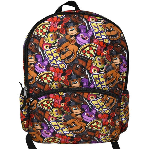 Five Nights At Freddy's (FNAF)16" Backpack with All Over Print with Front Pocket - High - Speed Mom
