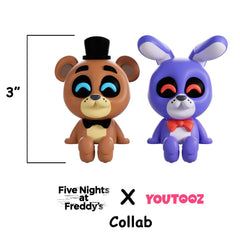 Five Nights at Freddy's - Freddy & Bonnie Monitor Buddiez 2.5" Vinyl Figure 2 - Pack – Creepy - Cute Collectibles - High - Speed Mom