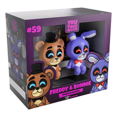 Five Nights at Freddy's - Freddy & Bonnie Monitor Buddiez 2.5" Vinyl Figure 2 - Pack – Creepy - Cute Collectibles - High - Speed Mom