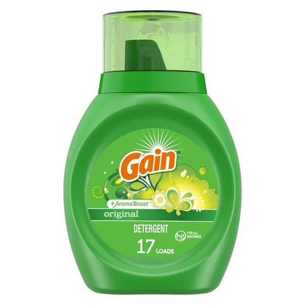 Gain Compact Refillable Laundry Detergent +Aroma Boost - Original (25 FL oz.) - High - Speed Mom