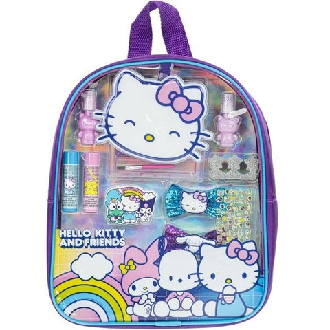 Hello Kitty Kids Makeup Backpack Set | Safe & Washable Play Cosmetics - High - Speed Mom