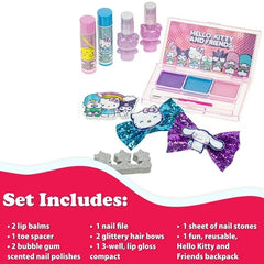 Hello Kitty Makeup - Filled Backpack – Townley Girl Cosmetic Set for Kids Ages 3+ - High - Speed Mom