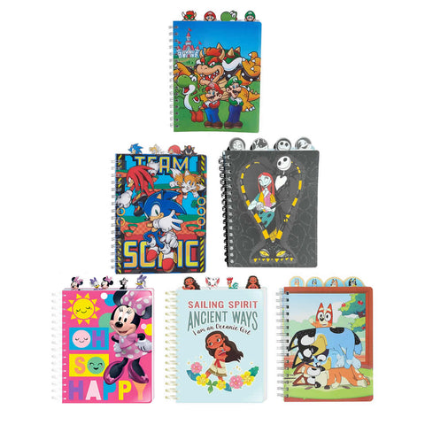 Innovation Designs | 4 - Tabbed Journal Notebook, Spiral Bound - High - Speed Mom