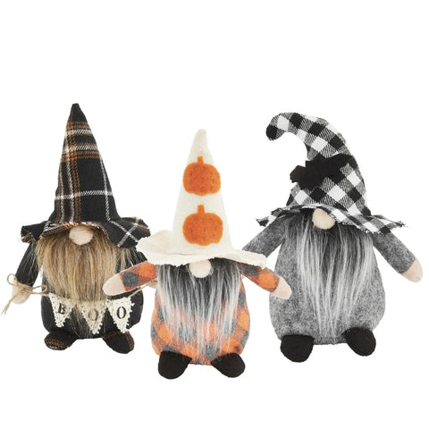 Mud Pie 6" Halloween Gnome Sitter 3 - Pack Figurines for Spooky Fall Home Décor - High - Speed Mom
