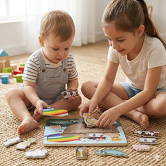 Mud Pie Wooden Noah's Ark Chunky Puzzle - Genesis 6:19 - High - Speed Mom