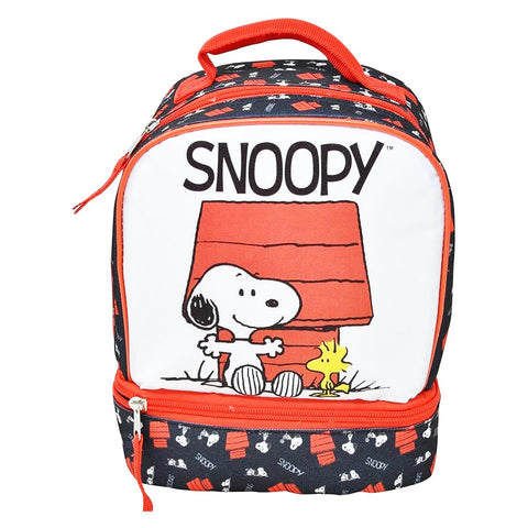 Peanuts Snoopy & Woodstock Dual Compartment Insulated Lunch Bag / Box | Fast Forward - High-Speed Mom
