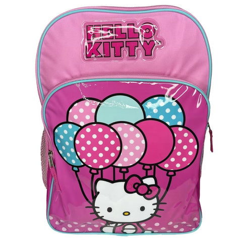 Sanrio 16" Pink Hello Kitty Balloon School Backpack for Girls – Cute & Functional by Accessory Innovations - High - Speed Mom